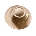 Wide Brim Boater Hat for Women