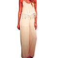 Sleeveless Crochet Wide Leg Jumpsuit