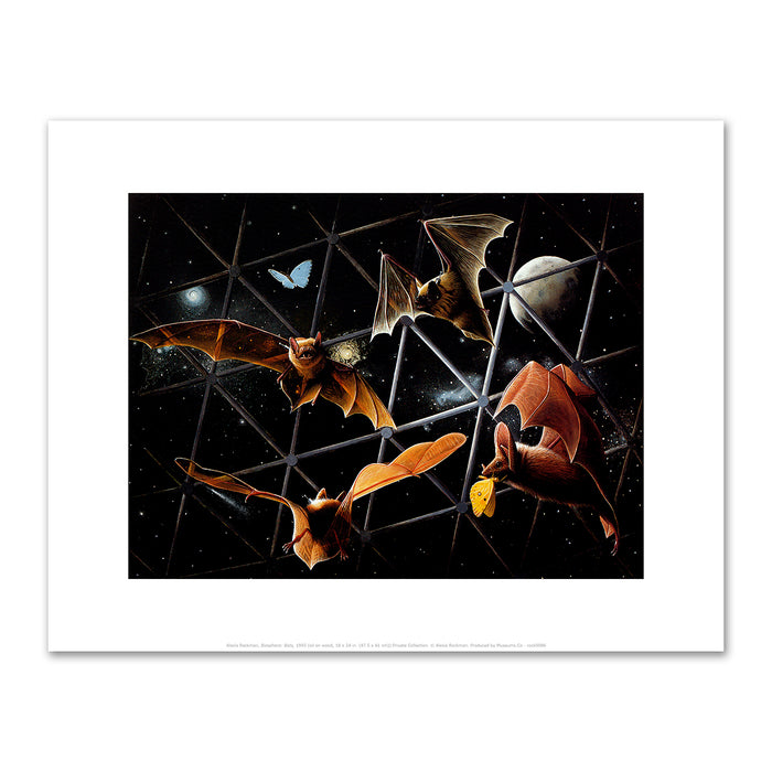Alexis Rockman, Biosphere: Bats, 1993, Private Collection. Â© Alexis Rockman. Fine Art Prints in various sizes by Museums.Co