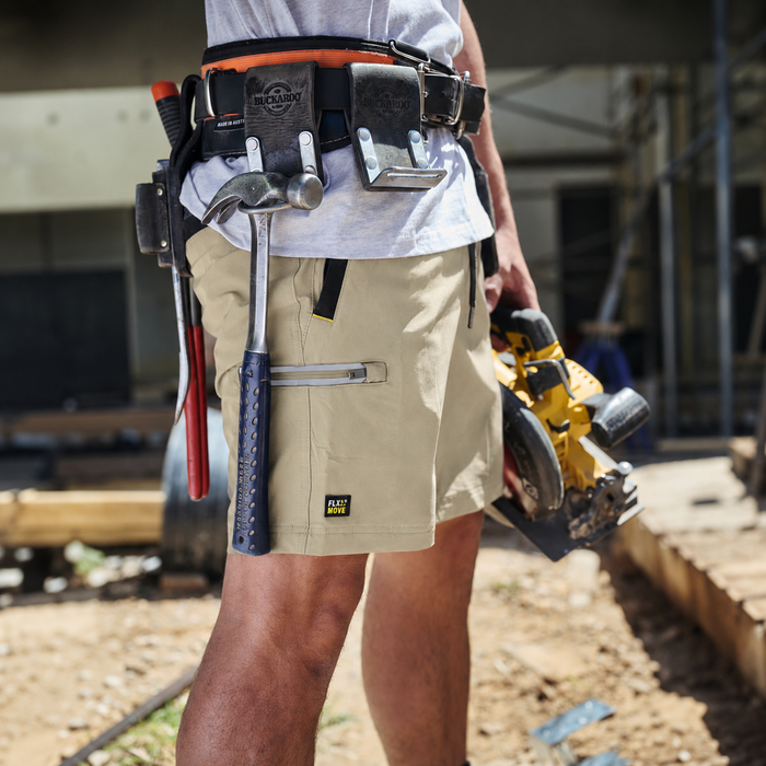 Bisley Flx And Move 4-way Stretch Elastic Waist Cargo Short