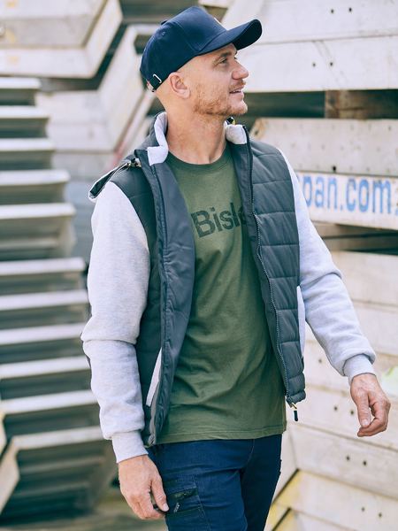 Bisley Flx And Move Contrast Puffer Fleece Hooded Jacket