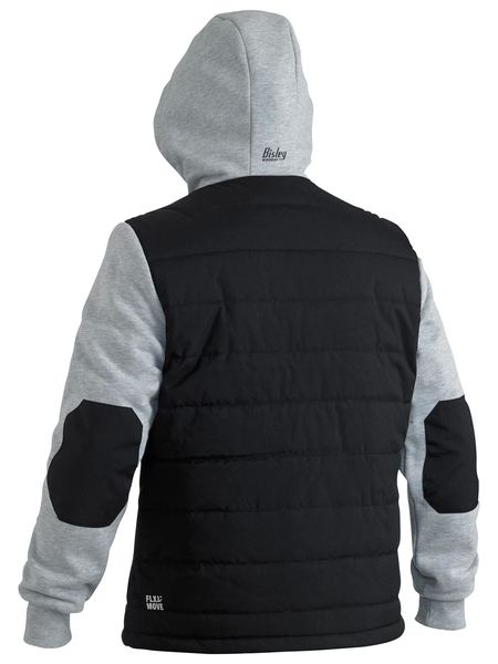 Bisley Flx And Move Contrast Puffer Fleece Hooded Jacket