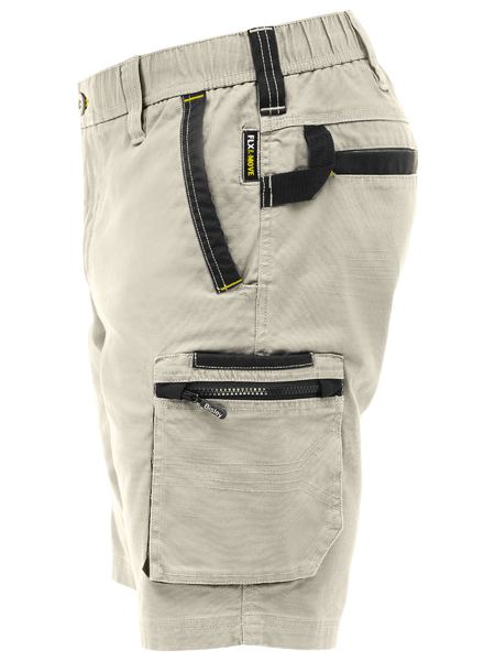 Bisley Flx And Move Cotton Elastic Waist Cargo Short