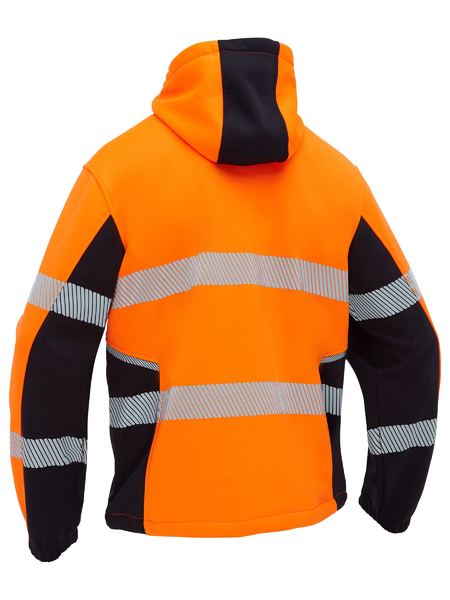 Bisley Flx & Move Hi Vis Taped Liquid Repellent Hoodie