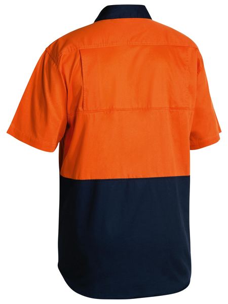 Bisley Hi Vis Cool Lightweight Drill Shirt Short Sleeve