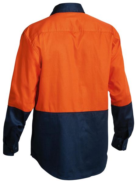 Bisley Hi Vis Drill Shirt Long Sleeve