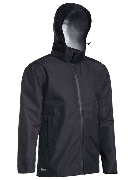 Bisley Lightweight Ripstop Rain Jacket With Concealed Hood