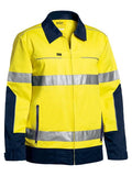 Bisley Mens Taped Liquid Repellent Cotton Drill Jacket