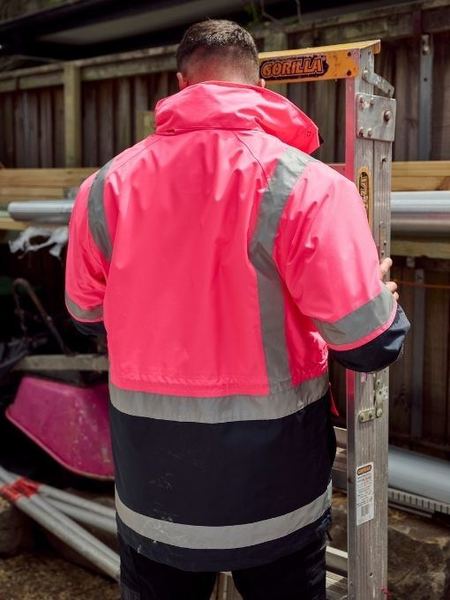Bisley Taped 5 In 1 Hi Vis Waterproof Rain Jacket