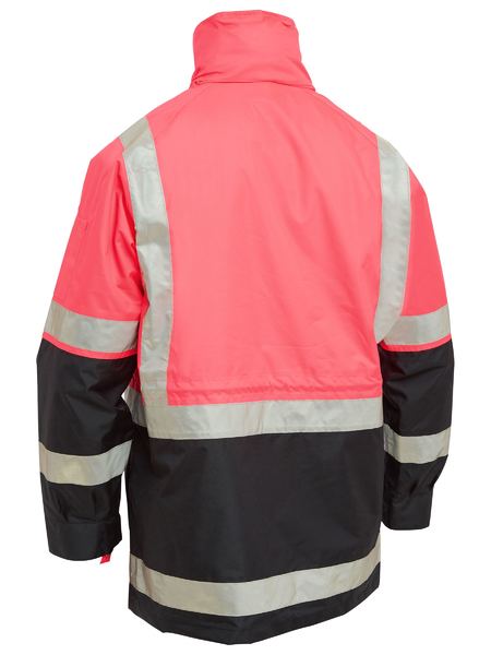 Bisley Taped 5 In 1 Hi Vis Waterproof Rain Jacket
