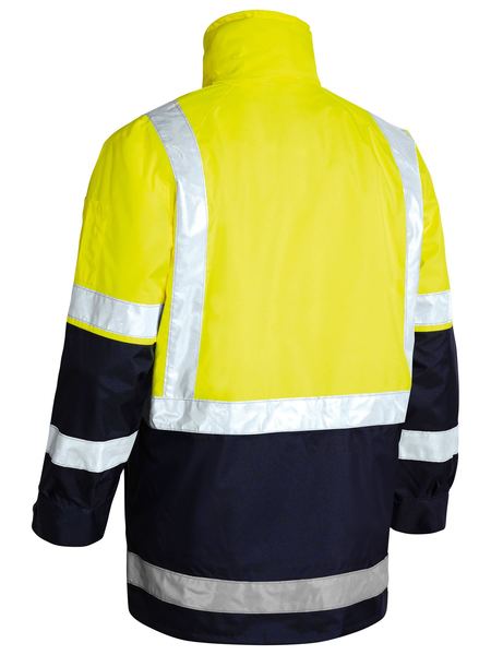Bisley Taped 5 In 1 Hi Vis Waterproof Rain Jacket