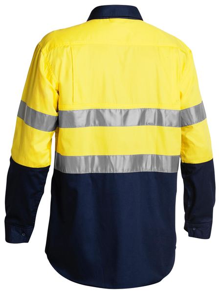 Bisley Taped Hi Vis Cool Lightweight Shirt Long Sleeve