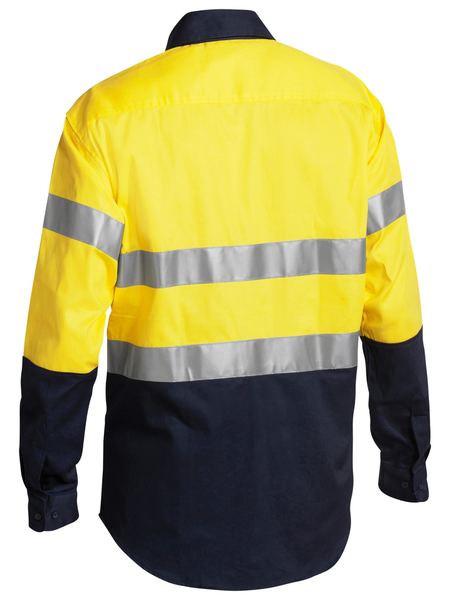 Bisley Taped Hi Vis Drill Shirt Long Sleeve