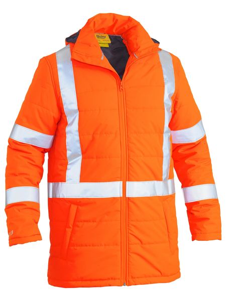 Bisley Taped Hi Vis X Back Puffer Jacket