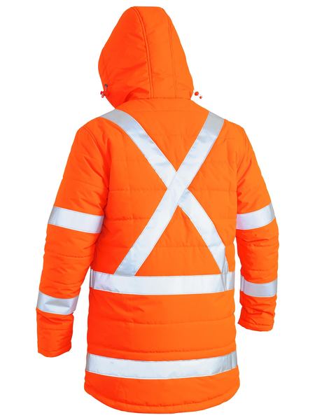 Bisley Taped Hi Vis X Back Puffer Jacket