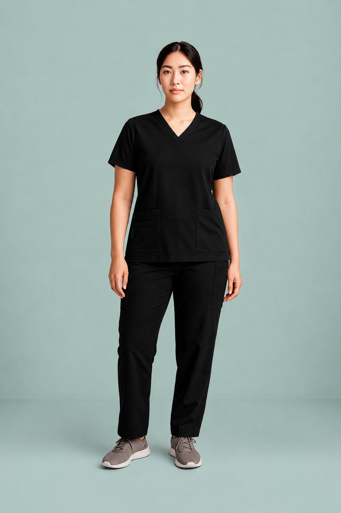 Biz Care Avery Ladies Easy Fit V Neck Scrub Top