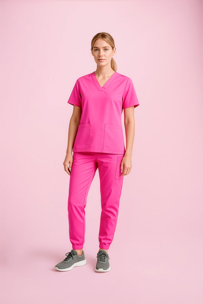 Biz Care Ladies NBCF Charity Jogger Scrub Pant