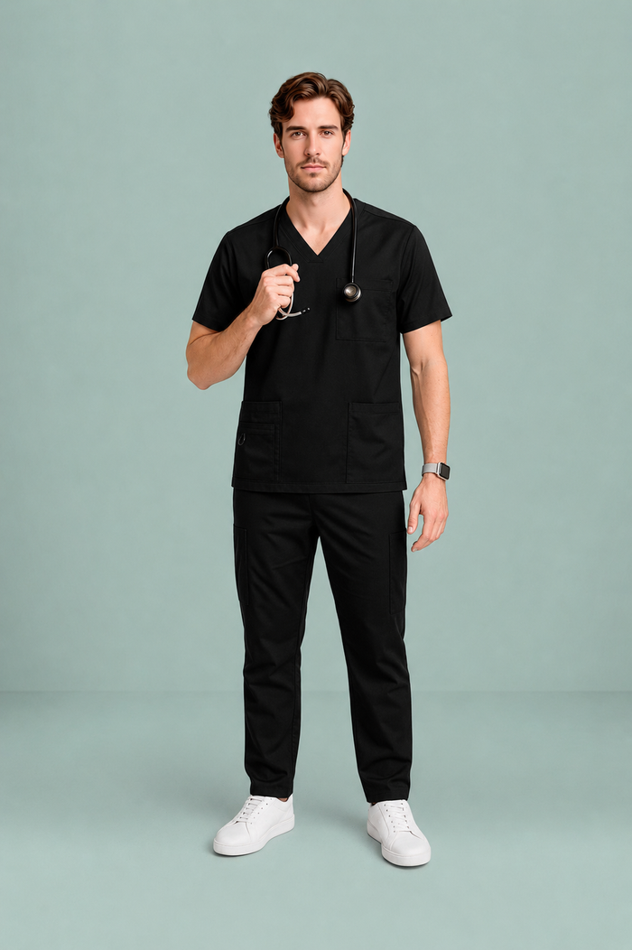 Biz Care Mens Avery Straight Leg Scrub Pant