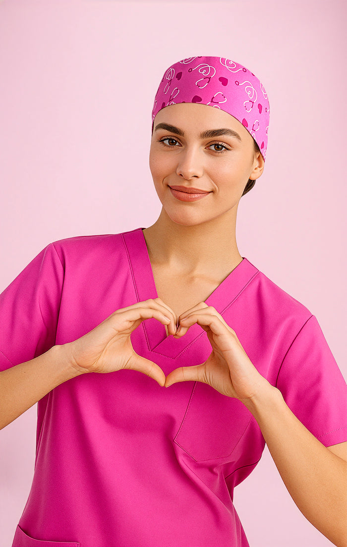 Biz Care Printed Nbcf Charity Unisex Scrub Cap