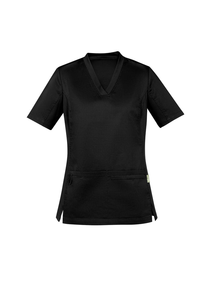 Biz Care Riley Ladies V-neck Stretch Scrub Top