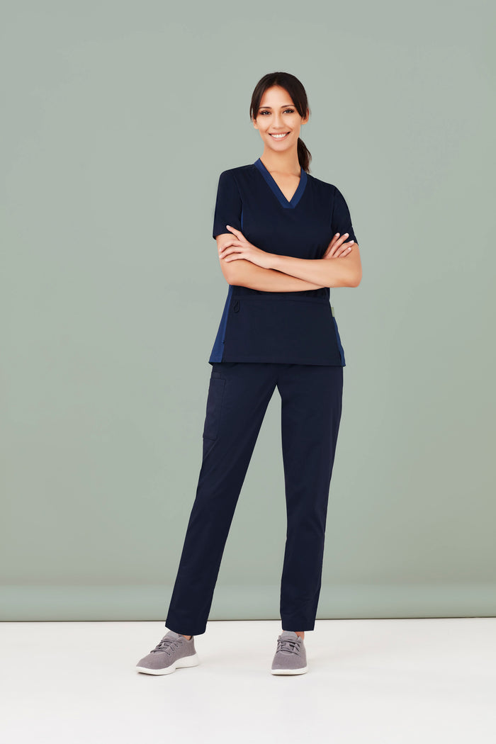 Biz Care Womens Riley Straight Leg Scrub Pant