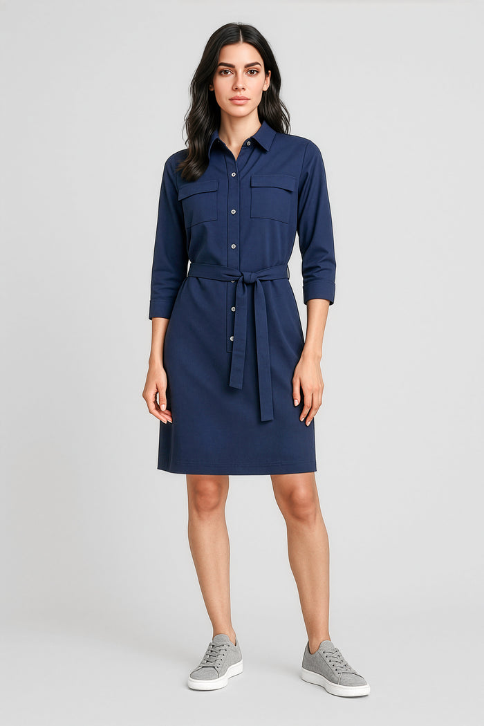 Biz Corporates Chloe Ladies Georgette Shirt Dress