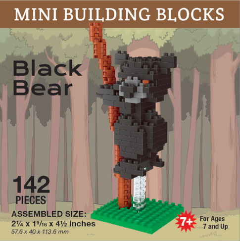Black Bear Mini Building Blocks