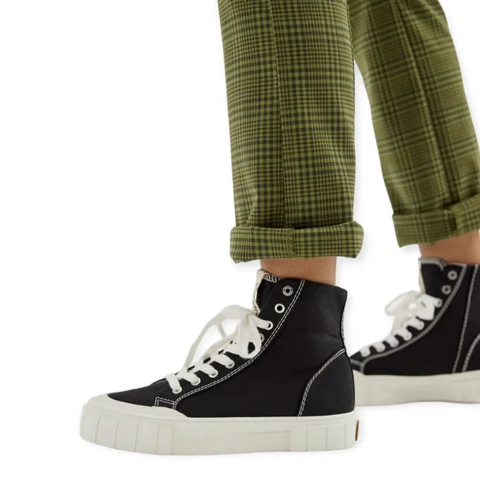 Black Canvas High Top Kicks