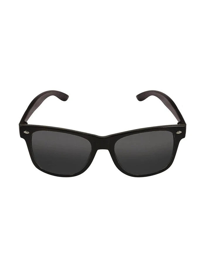 Black Frame Glasses with Dark Lens - thefancydress.co.uk
