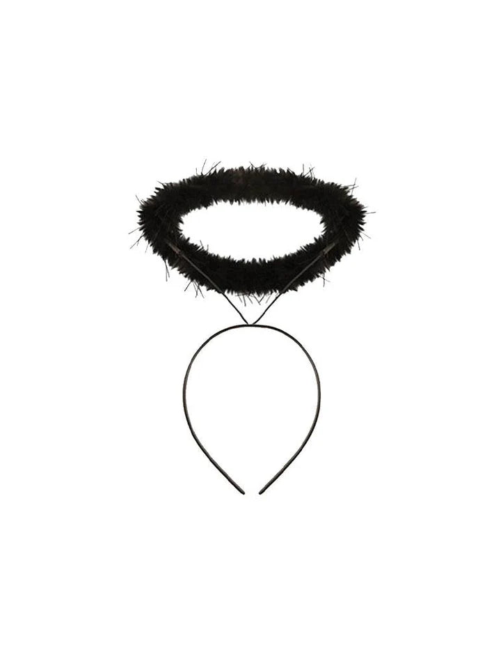 Black Halo Angel Headband - thefancydress.co.uk