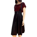 Black High Rise Suspenders A-Line Skirt – Plus Size Gothic Style