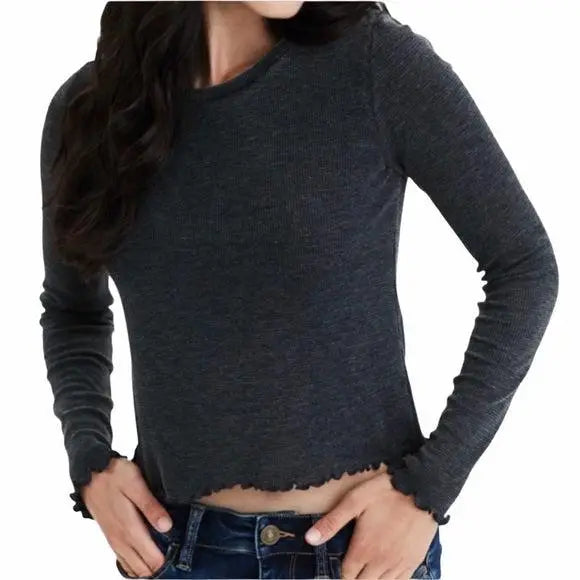Black Long Sleeve Top