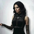 Black Strap Chest Harness Belt - Black/Silver / One size / Chest Strap Body Harness - Chest Harness Belts