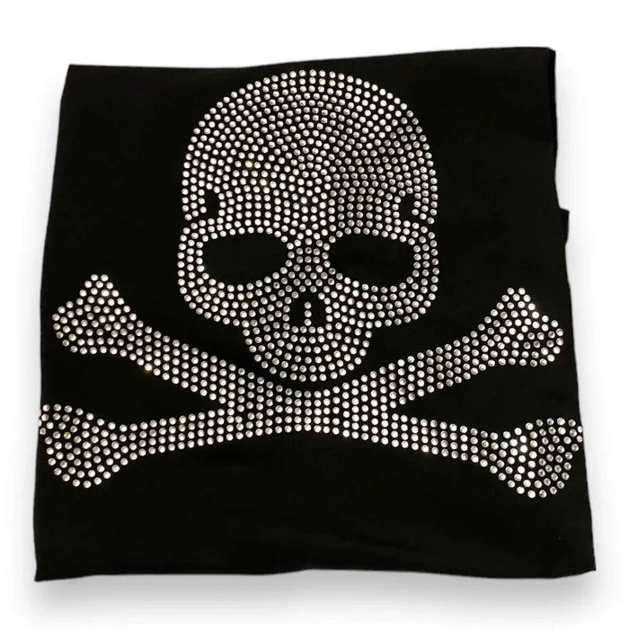 Black Studded Skull T-Shirt