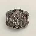 Blazin Roxx Women's Cacti & Feathers Silver Belt Buckle