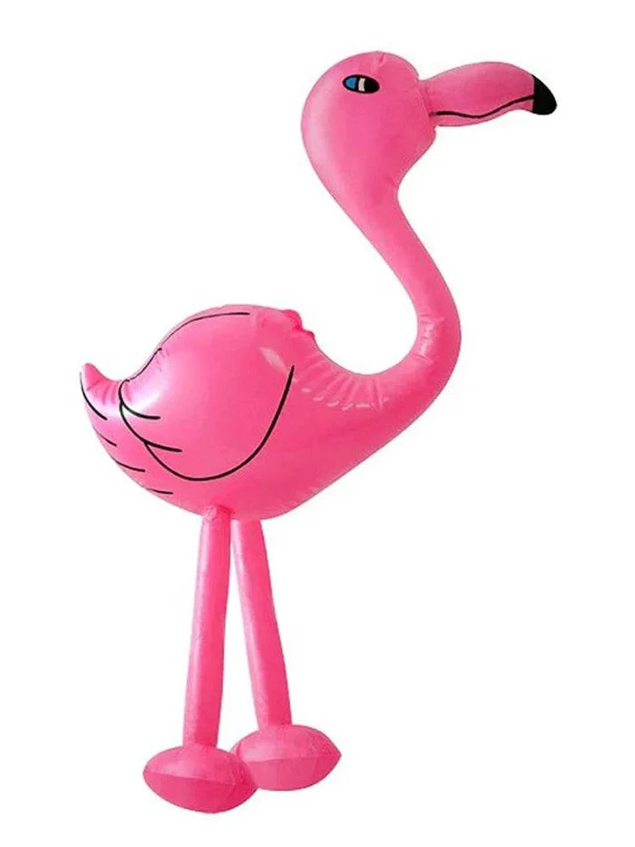 Inflatable Flamingo Pink 64cm - thefancydress.co.uk
