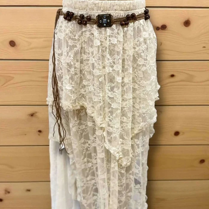 Vintage Boho Blue Beaded Braided Belt blue crystal brass round medallions, wood beads, and adjustable fringe tie square medallions