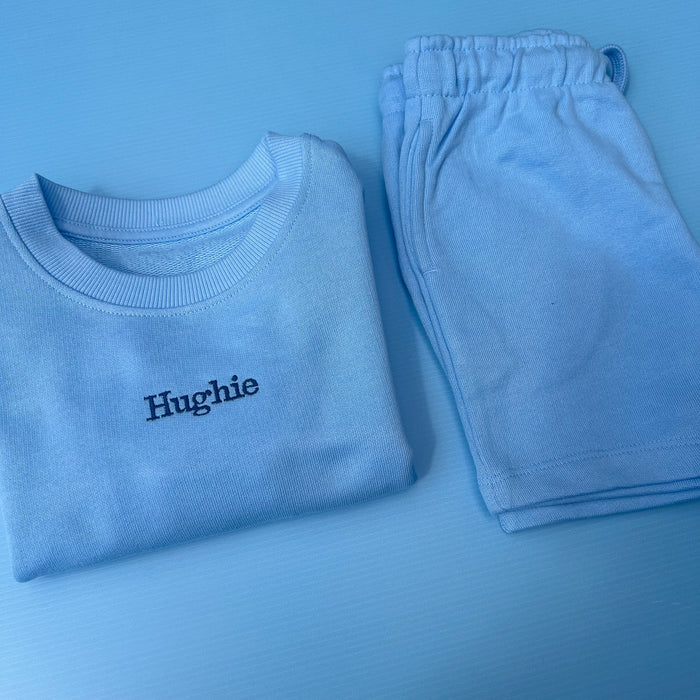 Blue Jumper & Short Set