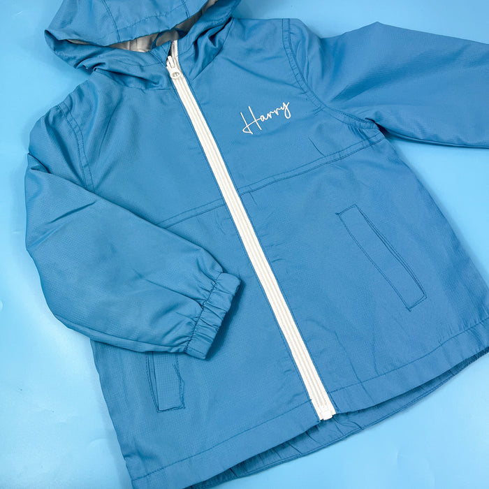 Blue Windbreaker
