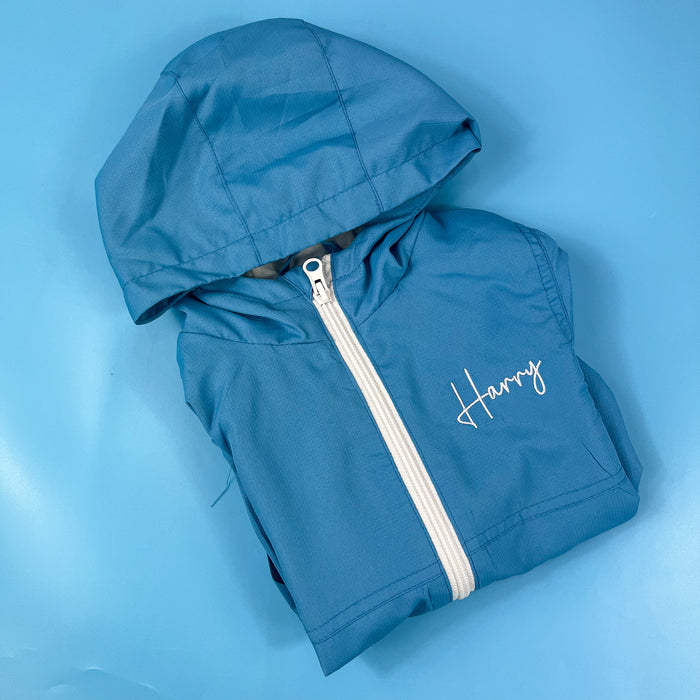 Blue Windbreaker