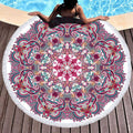 Bohemian Mandala Microfiber Round Beach Towels - BlueArtDecor