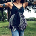 Boho Hippie Festival Hanky Cami Tank Top -Wild Time Fashion