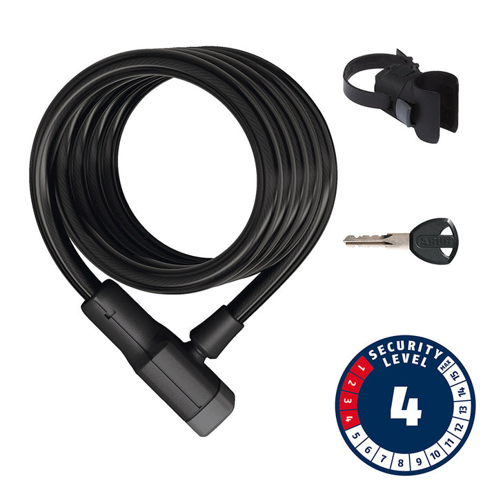 Abus, Booster 6512K, Cable with key lock, 12mm x 180cm (12mm x 5.9')