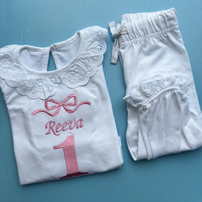 Bow Birthday Pyjamas