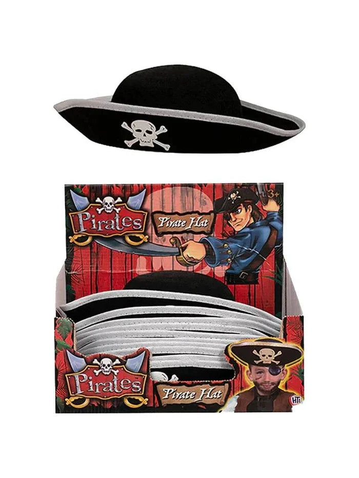 Boys Pirate Costume Set - Striped T-shirt, Hat & Bandana - thefancydress.co.uk