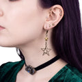 Bronze Celestial Star Dangle Earrings - Bronze / One Size / Dangle - Women’s Earrings