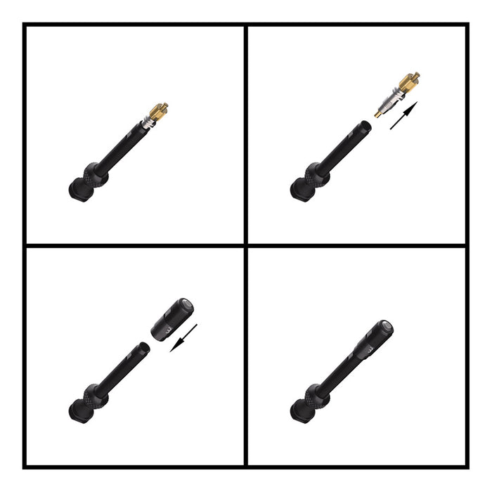 BBB Cycling, BTI-165 CoreCap, Tubeless Valve, Black, Pair