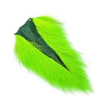 BUCKTAIL MEDIUM Wapsi FL. CHARTREUSE Fly Tying Rivers and Glen Trading Co