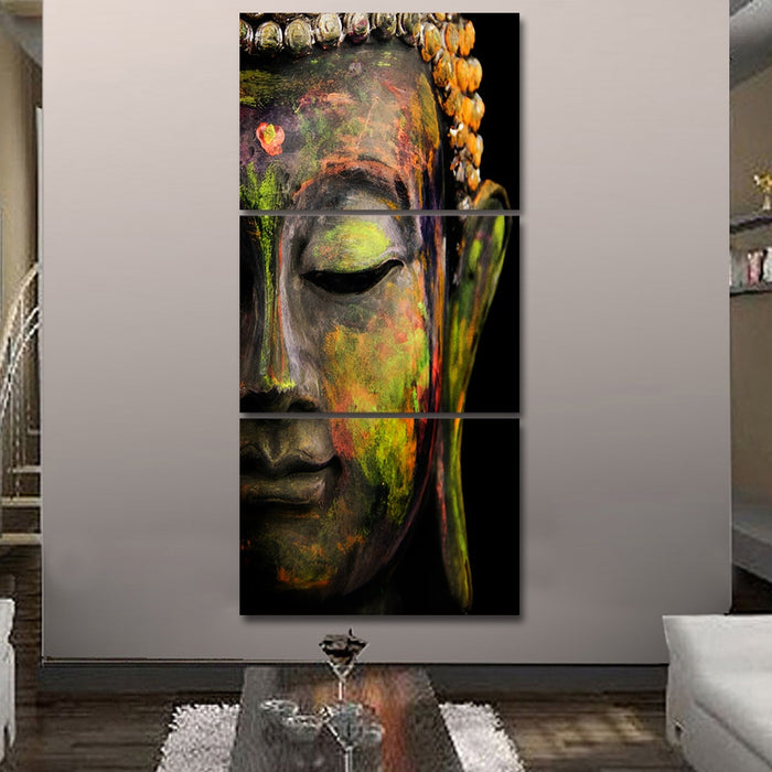 Buddha Portrait Religion Wall Art Canvas Printing - BlueArtDecor