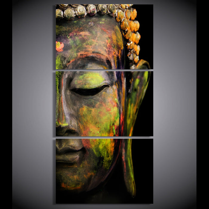 Buddha Portrait Religion Wall Art Canvas Printing - BlueArtDecor